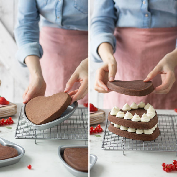 Decora Heart Layer Cake Pan Set