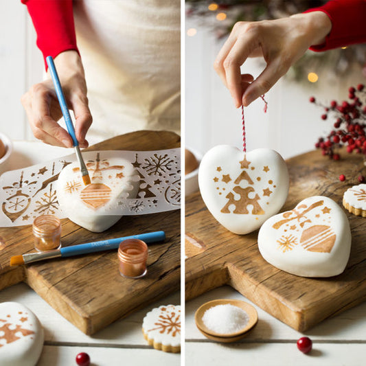 Decora Rose Gold Line Hearts Mould