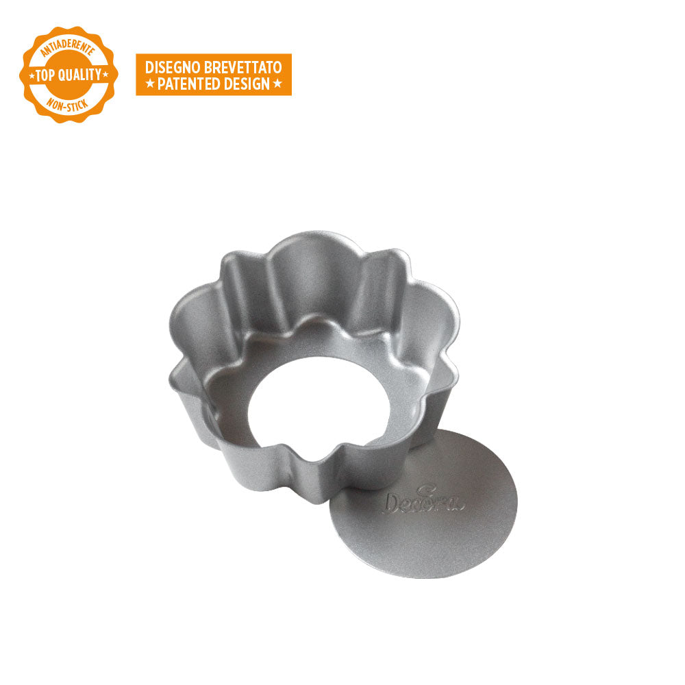 Decora Mini Design Tart Pan with Removable Bottom