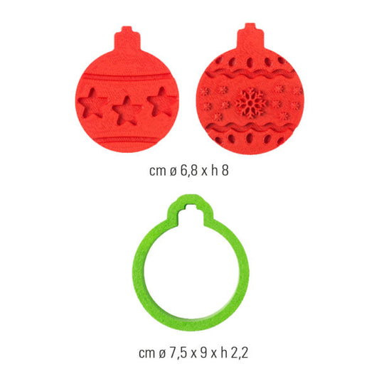 Decora Christmas Bauble Cookie Cutters & Stamps