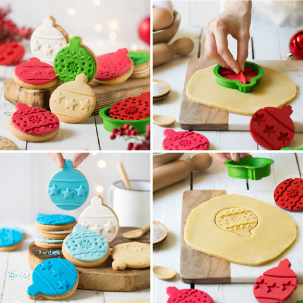 Decora Christmas Bauble Cookie Cutters & Stamps