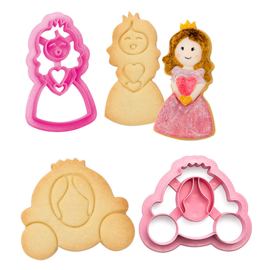 Decora Princess & Carriage Cookie Cutters