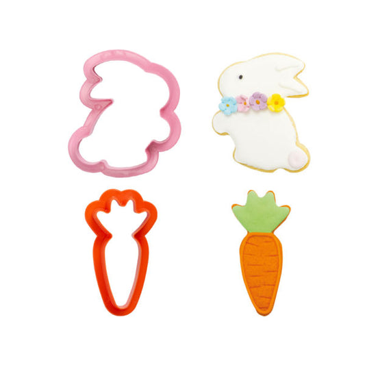 Decora Rabbit & Carrot Cookie Cutters