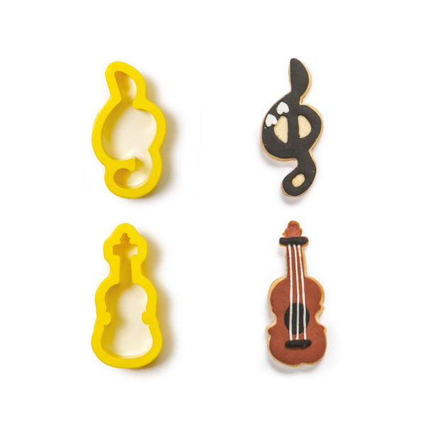 Decora Treble Clef & Violin Cookie Cutters