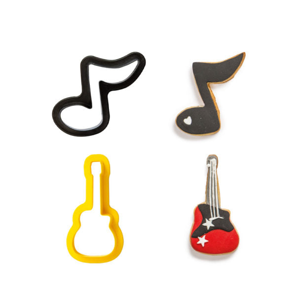Decora Music Note & Guitar Cookie Cutters
