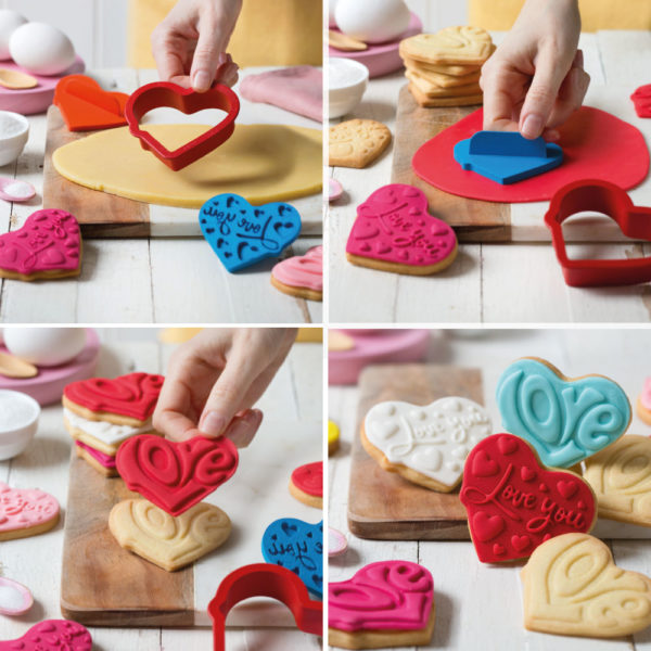Decora Love You Cookie Cutters & Stamps