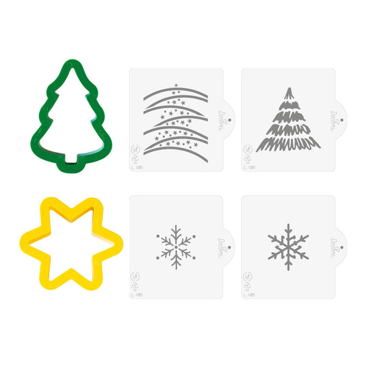 Decora Christmas Cookie Cutters & Stencils