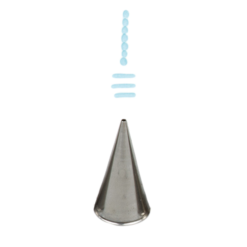 Decora Piping Tip Round 0/1