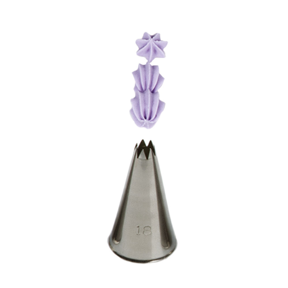 Decora Piping Tip Open Star 18