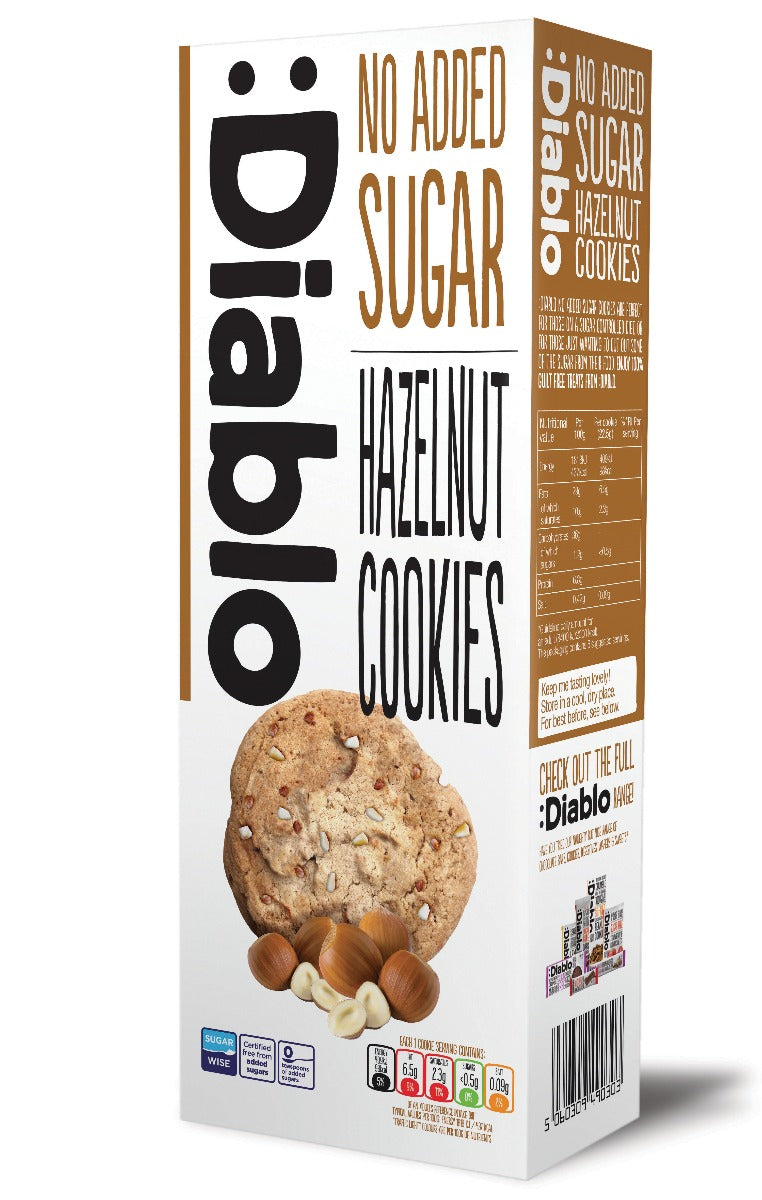 Diablo No Sugar Added Hazelnut Cookies