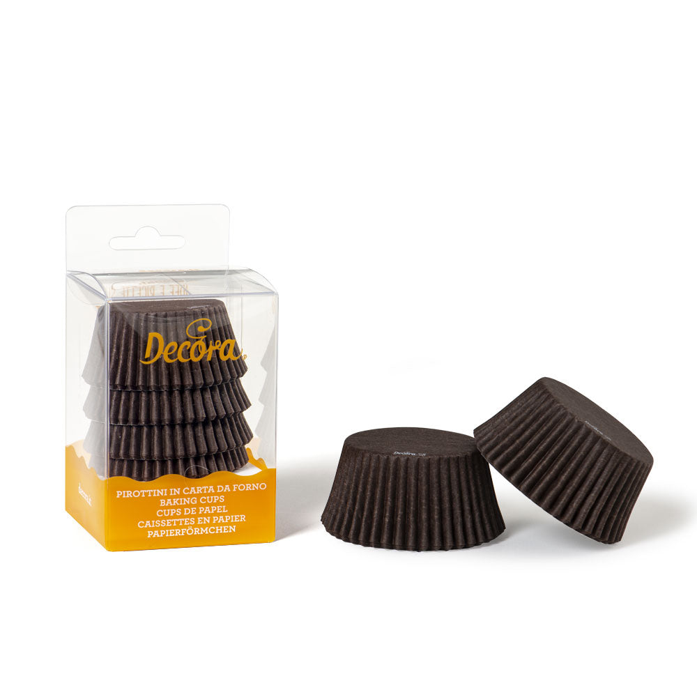 Decora Plain Cupcake Liners Brown