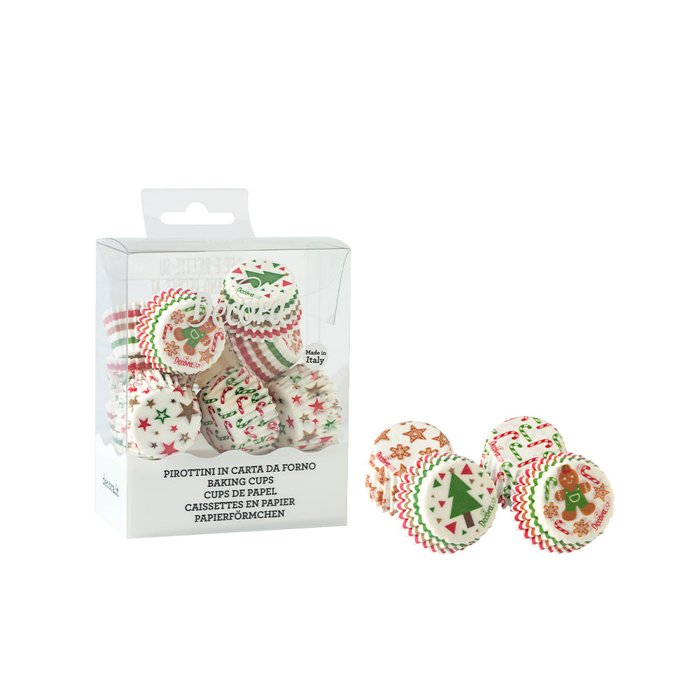 Decora Mini Cupcake Liners Christmas x200