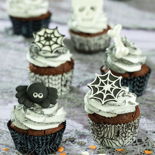 Decora Spider Web Cupcake Liners