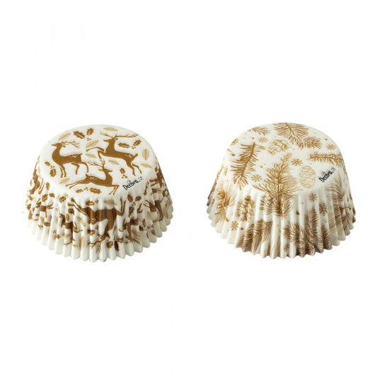Decora Gold Elegant Cupcake Liners
