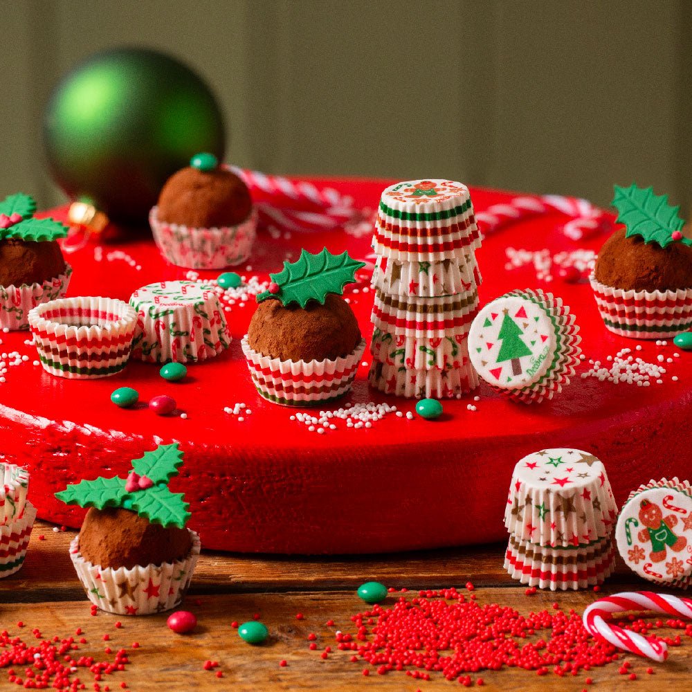 Decora Mini Cupcake Liners Christmas x100