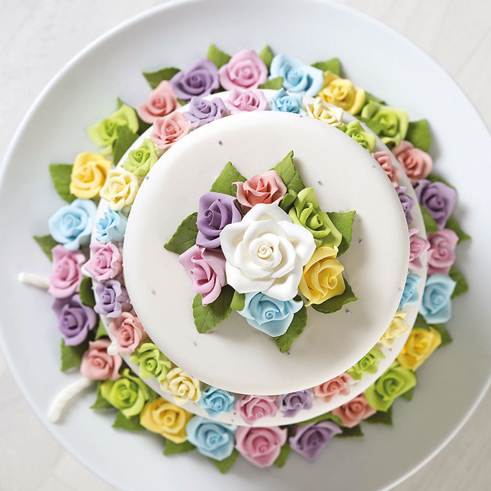 Decora Large Blue Sugar Roses