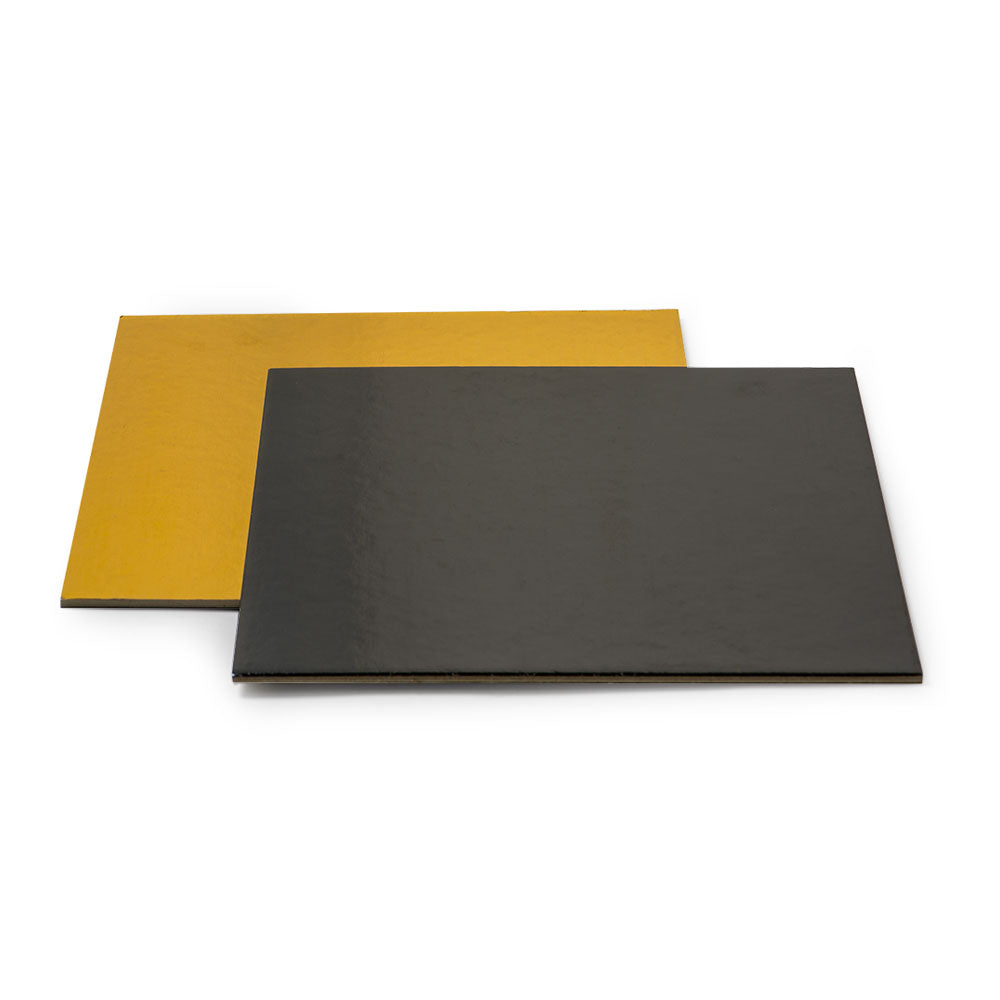 Decora Square Gold/Black Cake Board 36x36cm