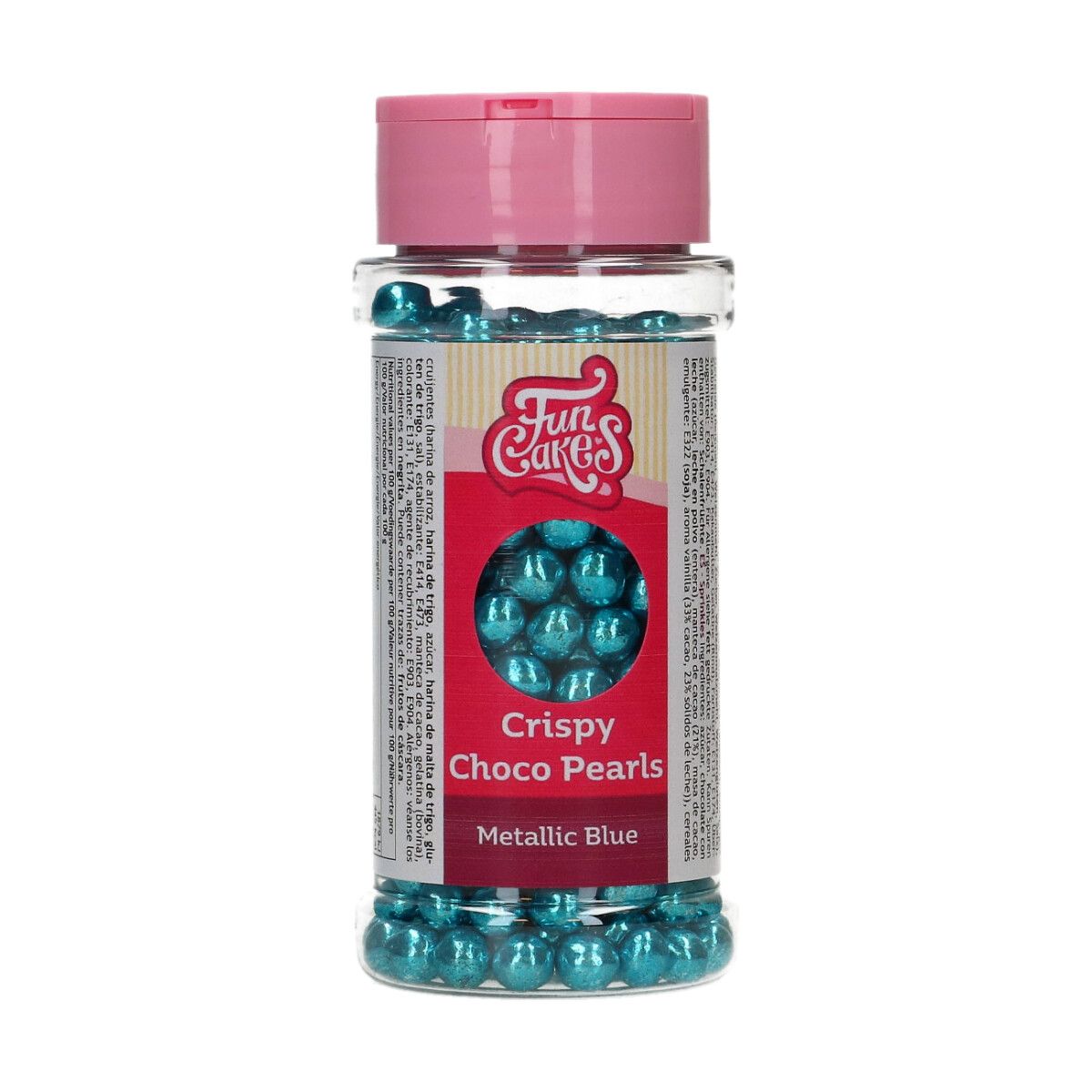 FunCakes Crispy Choco Pearls - Metallic Blue 60g