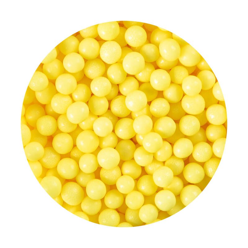 Cake Deco Yellow Pearls 4mm