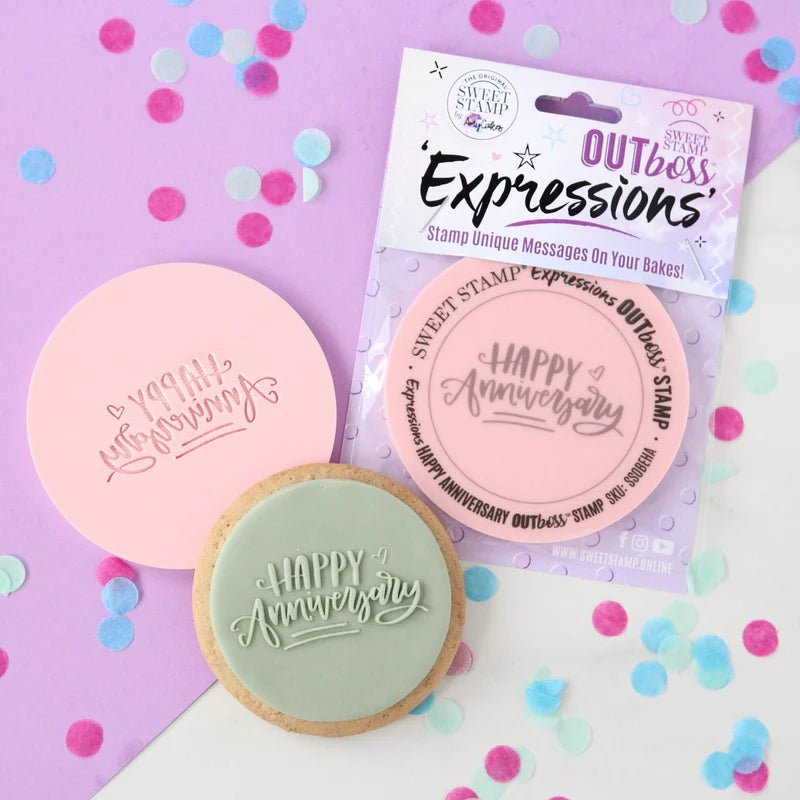 Sweet Stamp OUTboss Expressions - Happy Anniversary - Regular Size