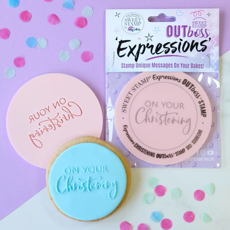 Sweet Stamp OUTboss Expressions - On your Christening - Regular Size
