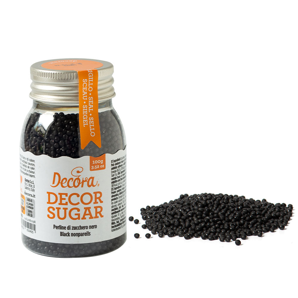 Decora Nonpareils Black Pearls 1.5mm