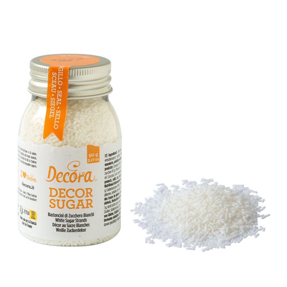 Decora White Sugar Strands