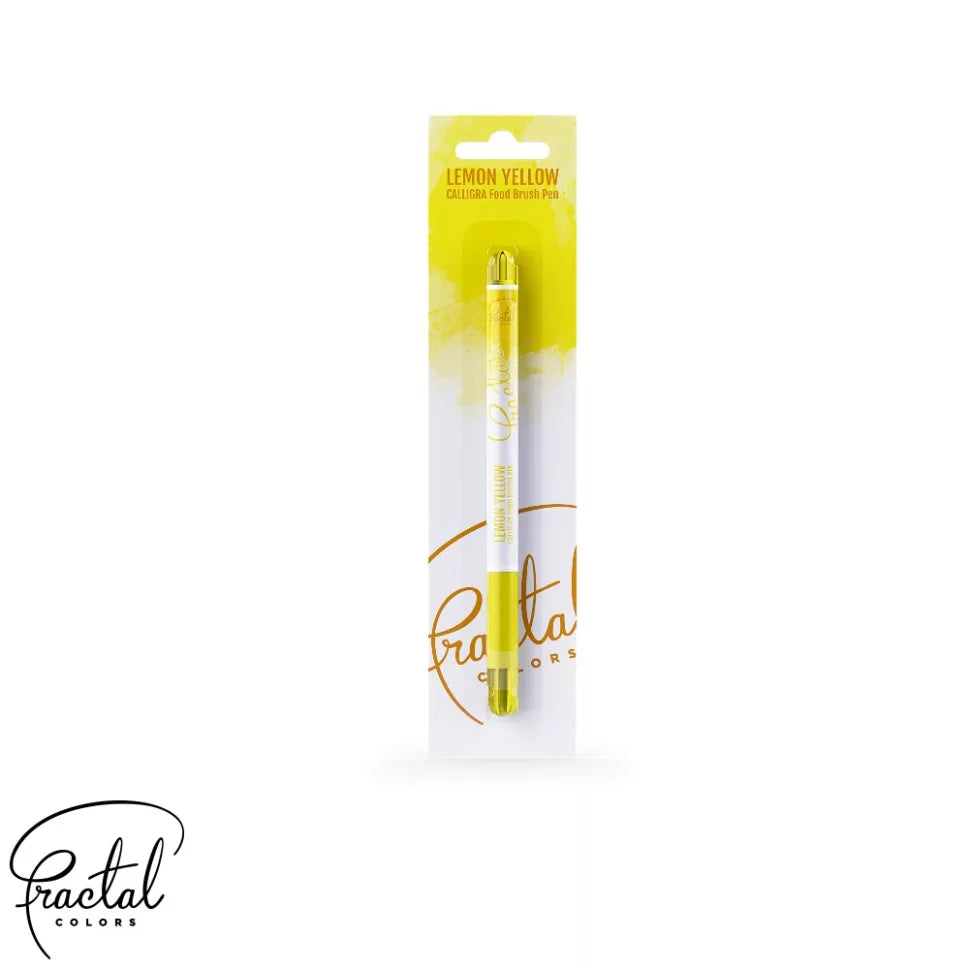 Fractal Calligra Food Brush Pen - Lemon Yellow