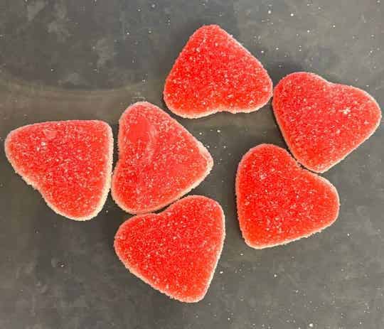 Sugared Jelly Hearts