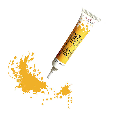 Saracino Food Gel Colour 20g Ochre