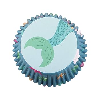 Cupcake Cases Foil Lined - Mermaid Set of 3, Pk/60