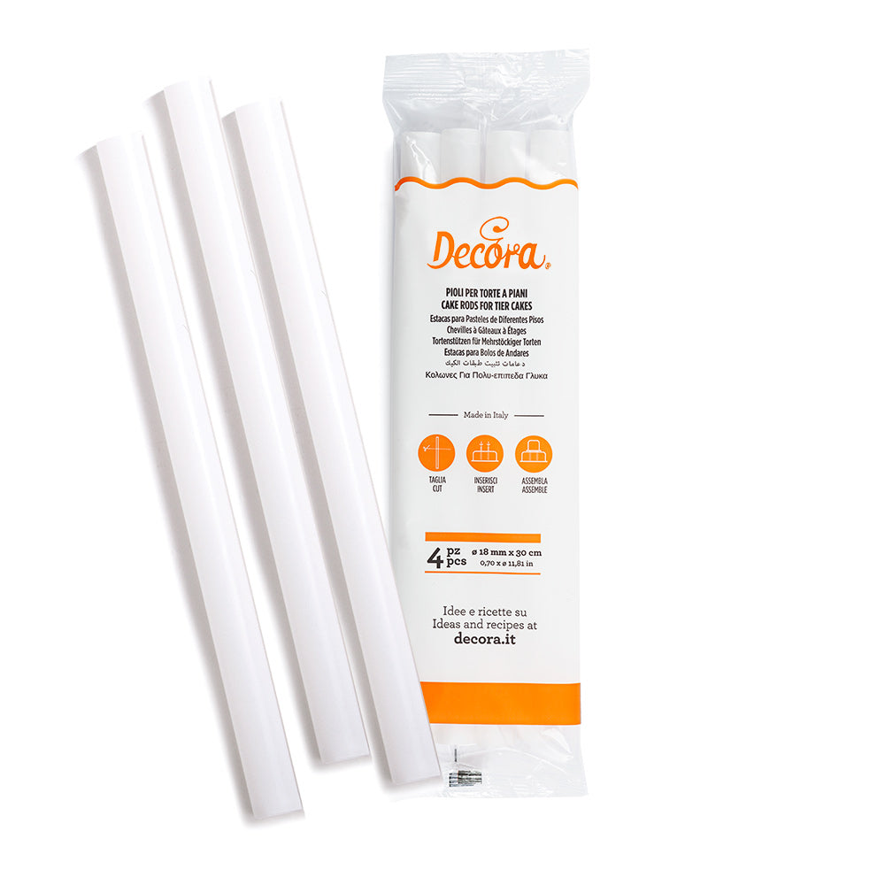 Decora Plastic Dowels 1.8 x30cm