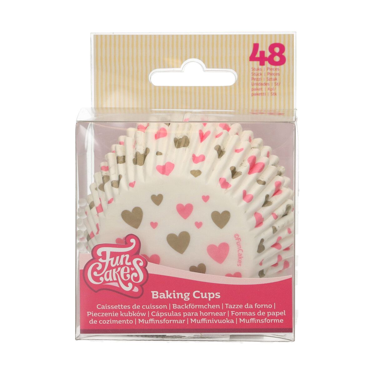 FunCakes Baking Cups Hearts pk/48