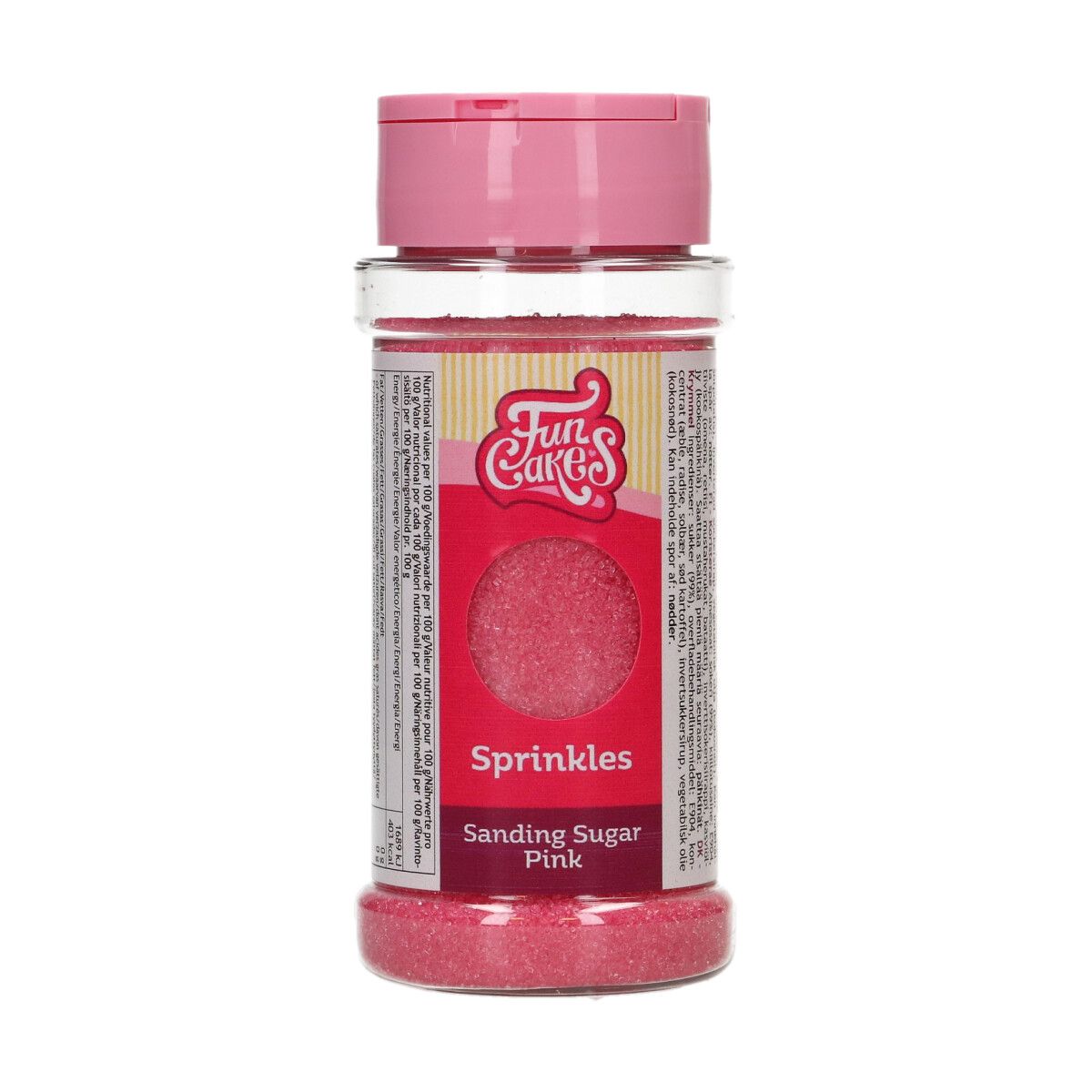 FunCakes Sanding Sugar 80g - Pink