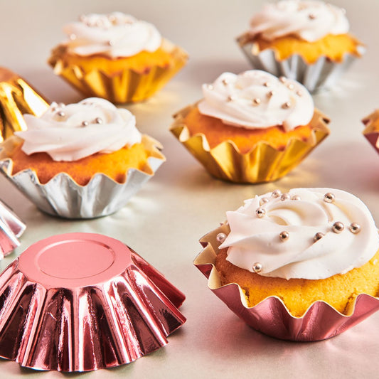 FunCakes Bloom Baking Cups - Metallic Gold pk/48