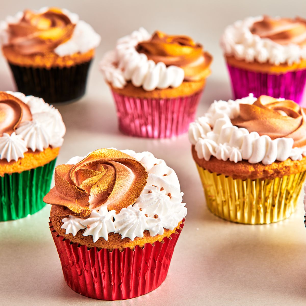 FunCakes Foil Baking Cups - Metallic Pink pk/48