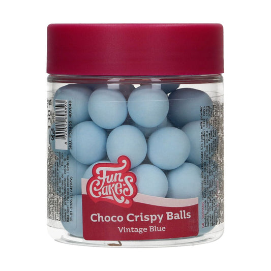 FunCakes Choco Crispy Balls - Vintage Blue 130g