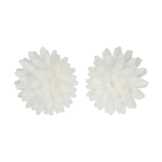FunCakes Edible Wafer Flowers Deluxe Pompom/Daisy White Medium pk/12