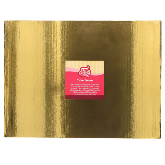 FunCakes Cake Drum Oblong 40,5 x 30,5 cm - Gold - 20mm