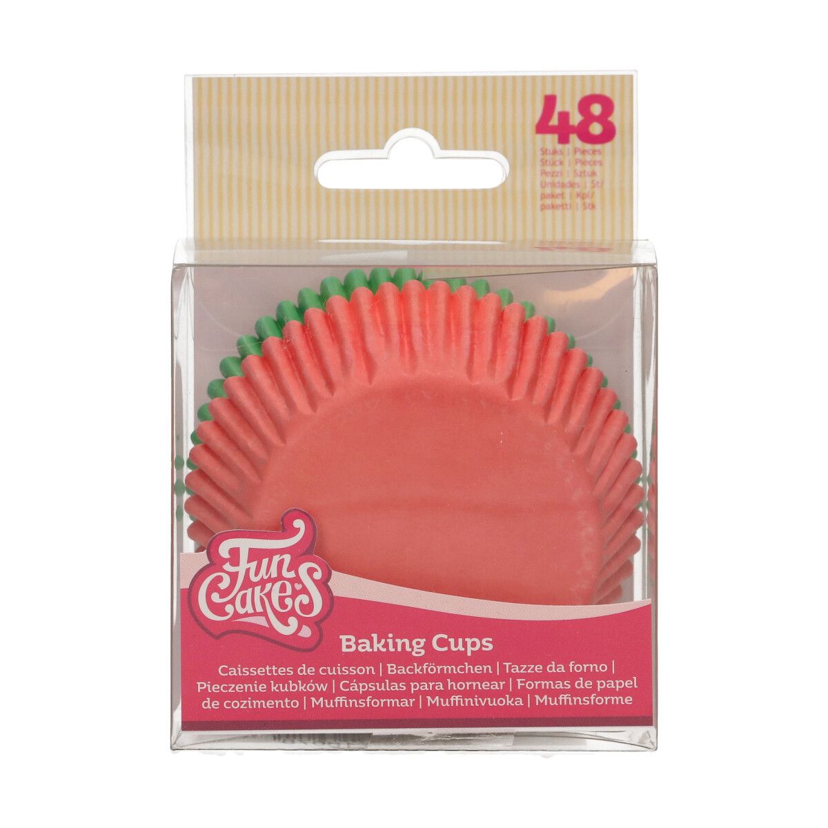 FunCakes Baking Cups Red / Green pk/48