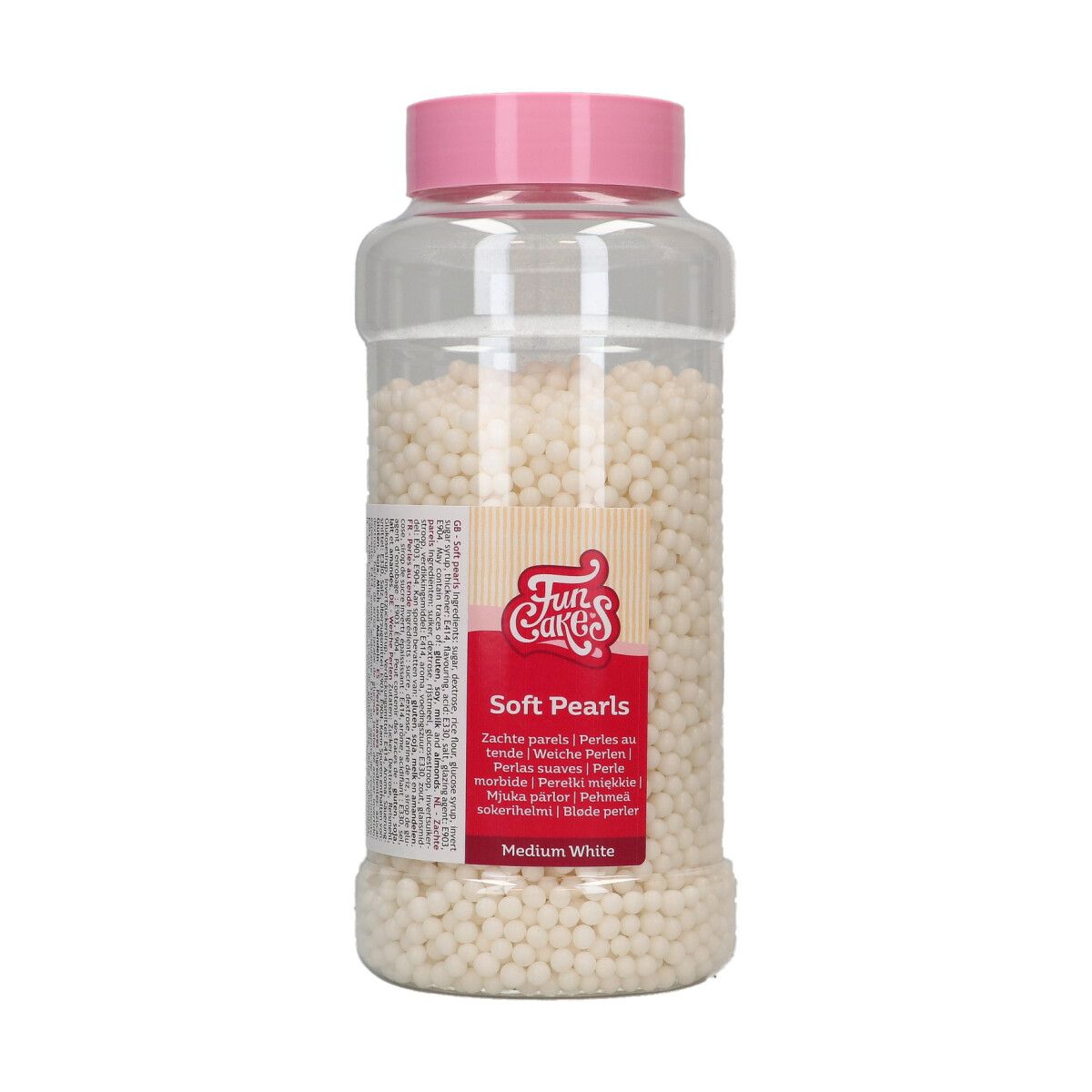 FunCakes Soft Pearls 5mm White 500g