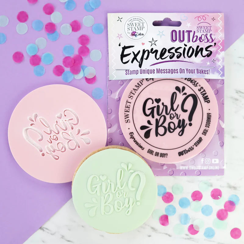 Sweet Stamp OUTboss Expressions - Girl or Boy? - Regular Size