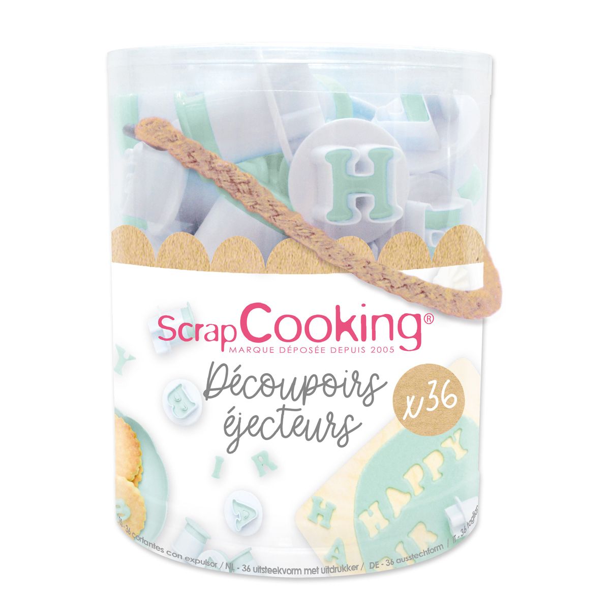 ScrapCooking Letters & Numbers Plunger Cutter Set/36