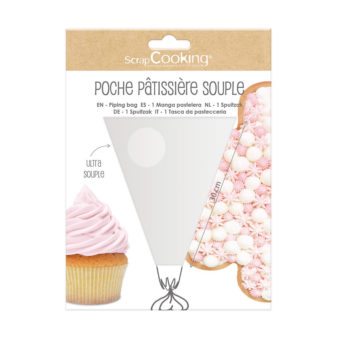 ScrapCooking Reusable Piping Bag 30 cm