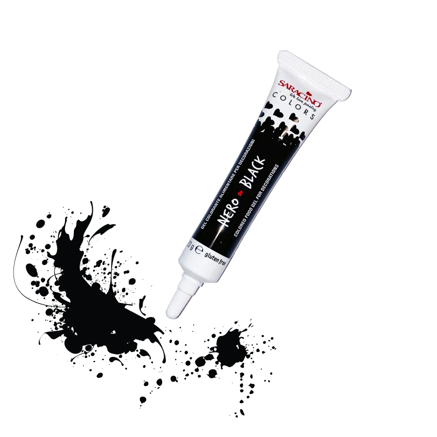 Saracino Food Gel Colour 20g Black