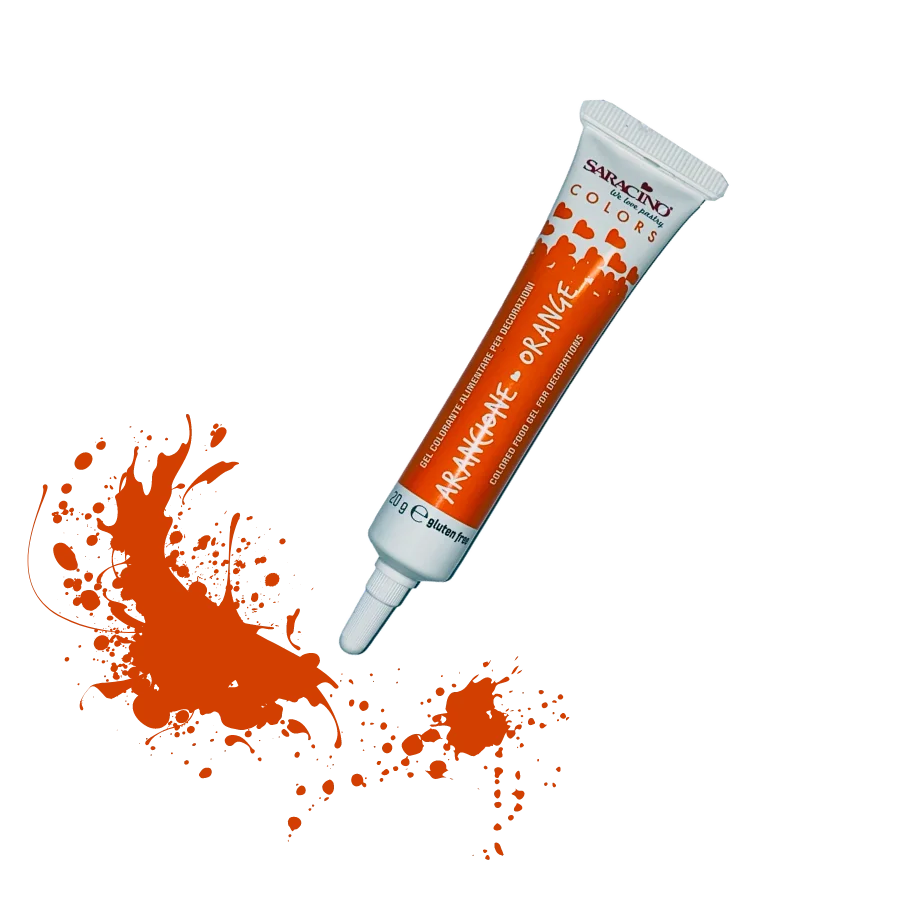 Saracino Food Gel Colour 20g Orange