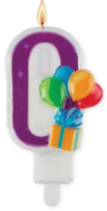 Number 0 Candle