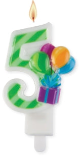 Number 5 Candle