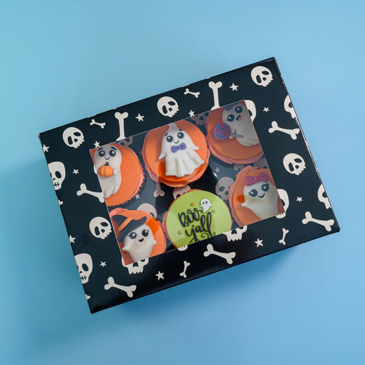 Simply Making Cupcake Box 6 - pk/2 - Halloween Skeleton