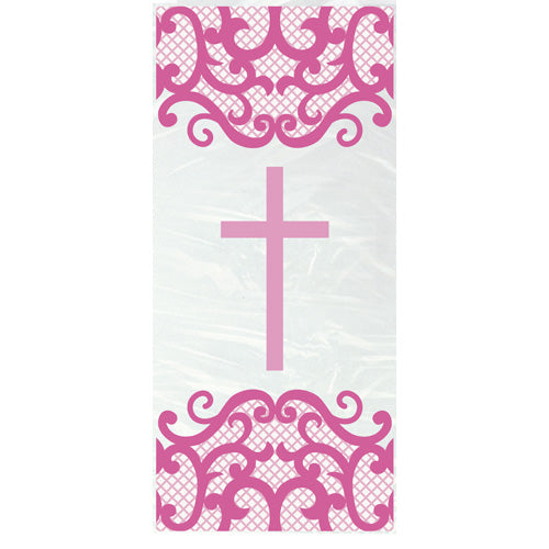 CELLO BAGS PINK CROSS X 20PCS